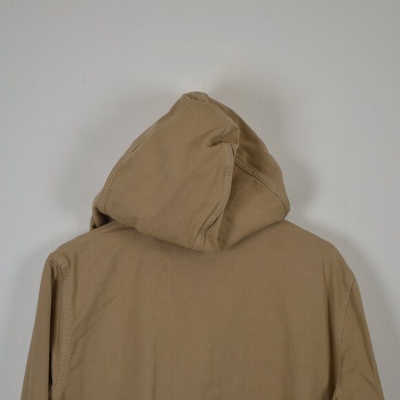 Vintage J Crew Issued Anorak Womens M Pullover Half Button 2 Pocket 90's Hoodie - Picture 6 of 8